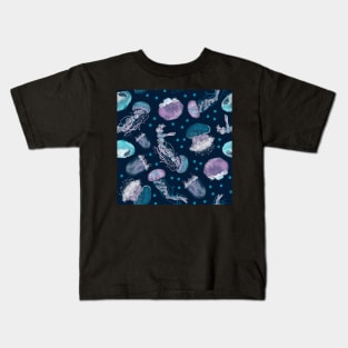 Jellyfish and Polka Dots Kids T-Shirt